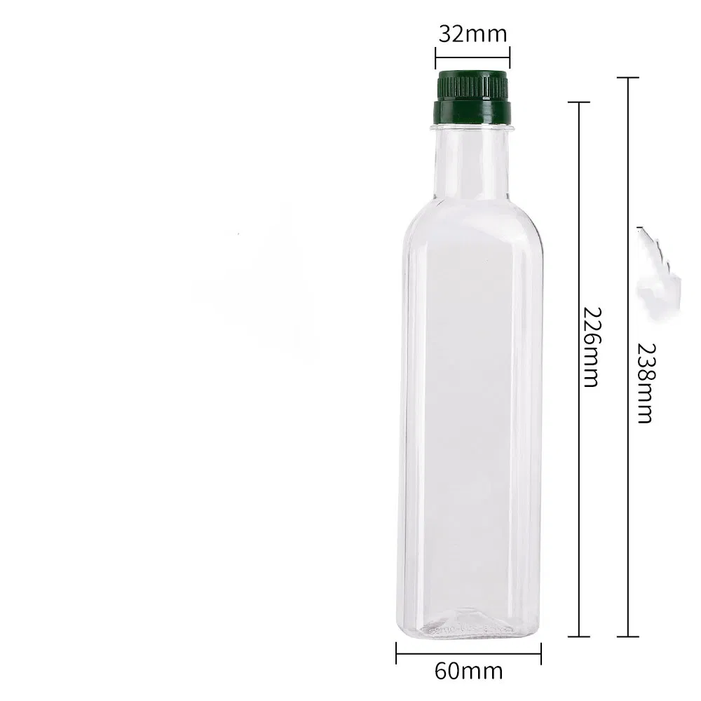 Best Selling Square Thickened Vinegar Juice Dispensing Olive Oil Bottle
