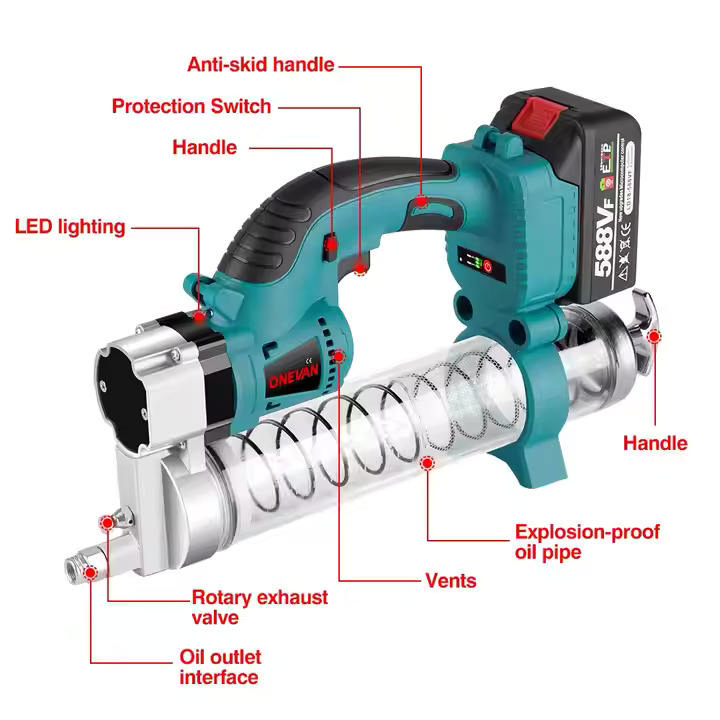 Электрическая маслёнка Mmy GG01, 10000psi, 1000cc