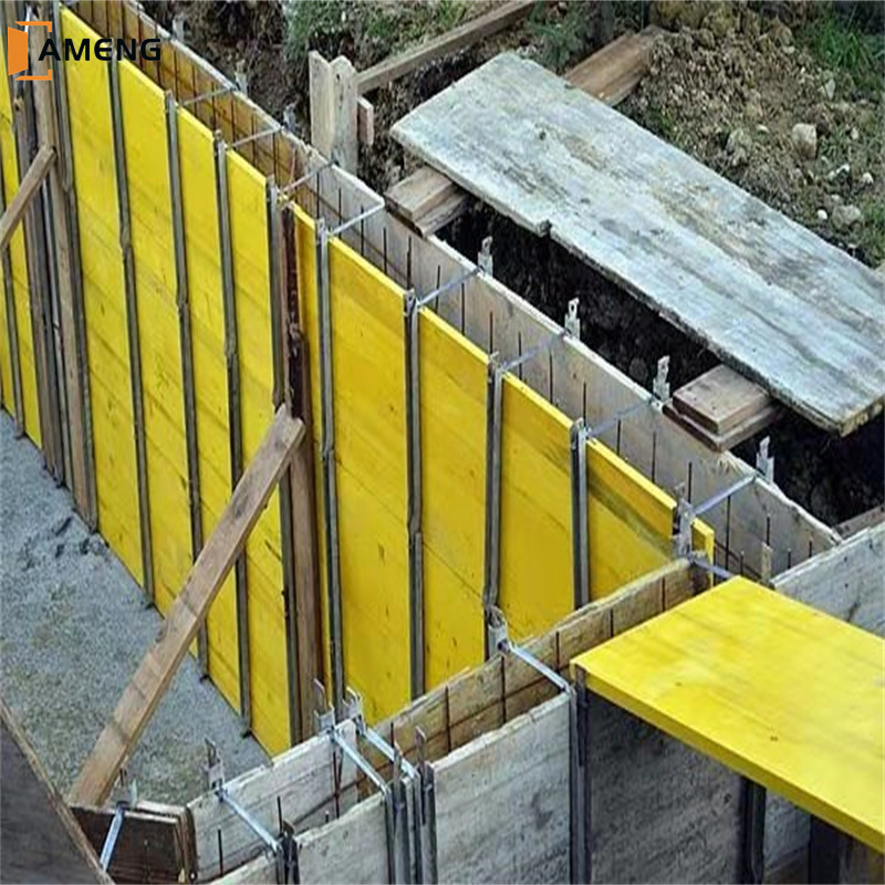 2000X500X27mm Yellow 3ply Shuttering Plywood Formwork Panel for Building Construction