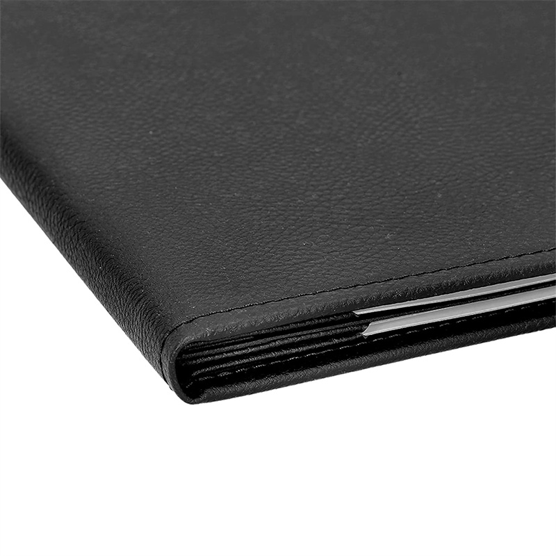 Leather Bar Drink BBQ Menu Book Restaurant Menu Cover Holder