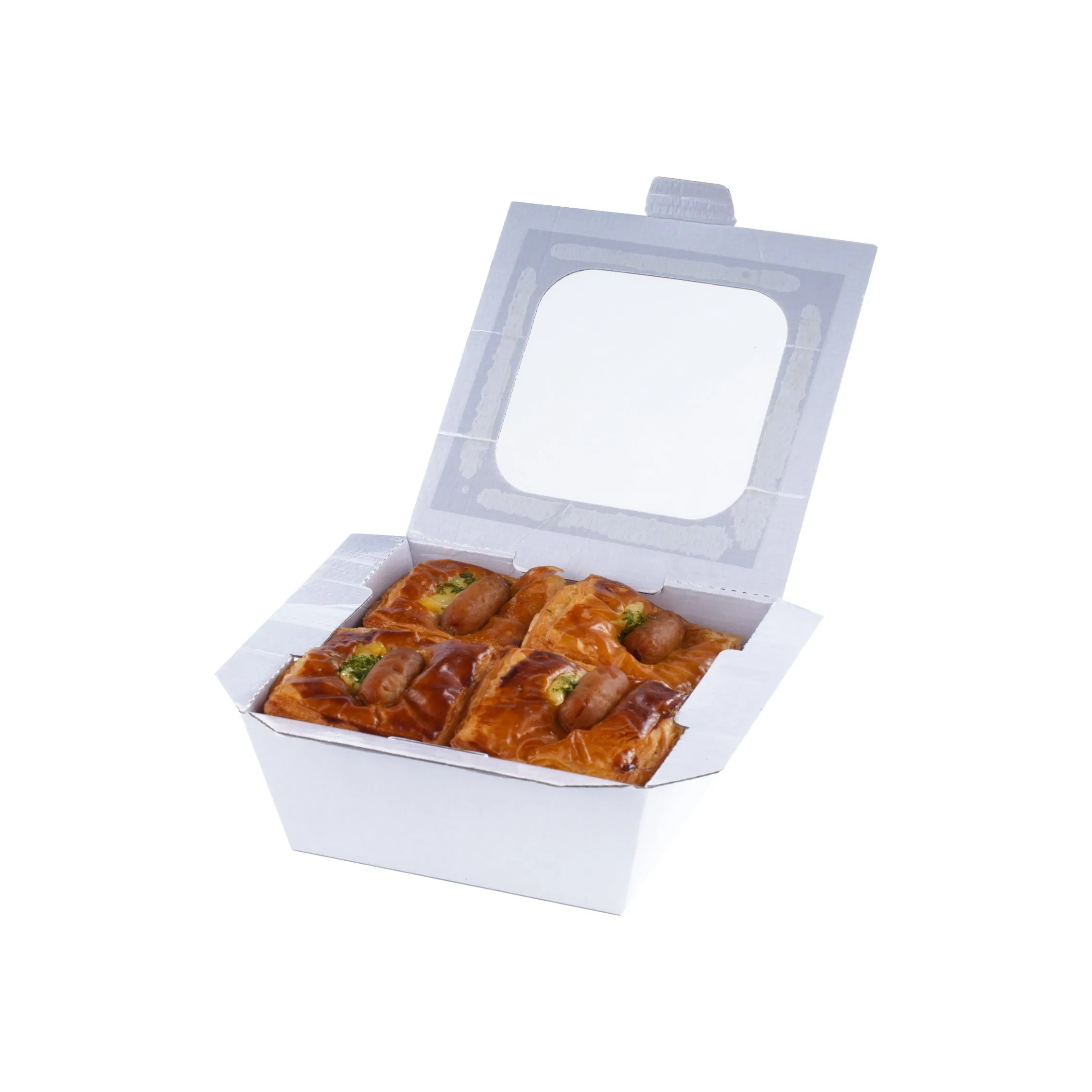 White Paper and Kraft Paper Lunck Boxes to Go Food Container