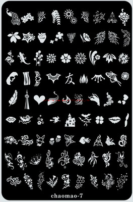 Custom Rich Patterns Etching Metal Nail Art Stamping Plate