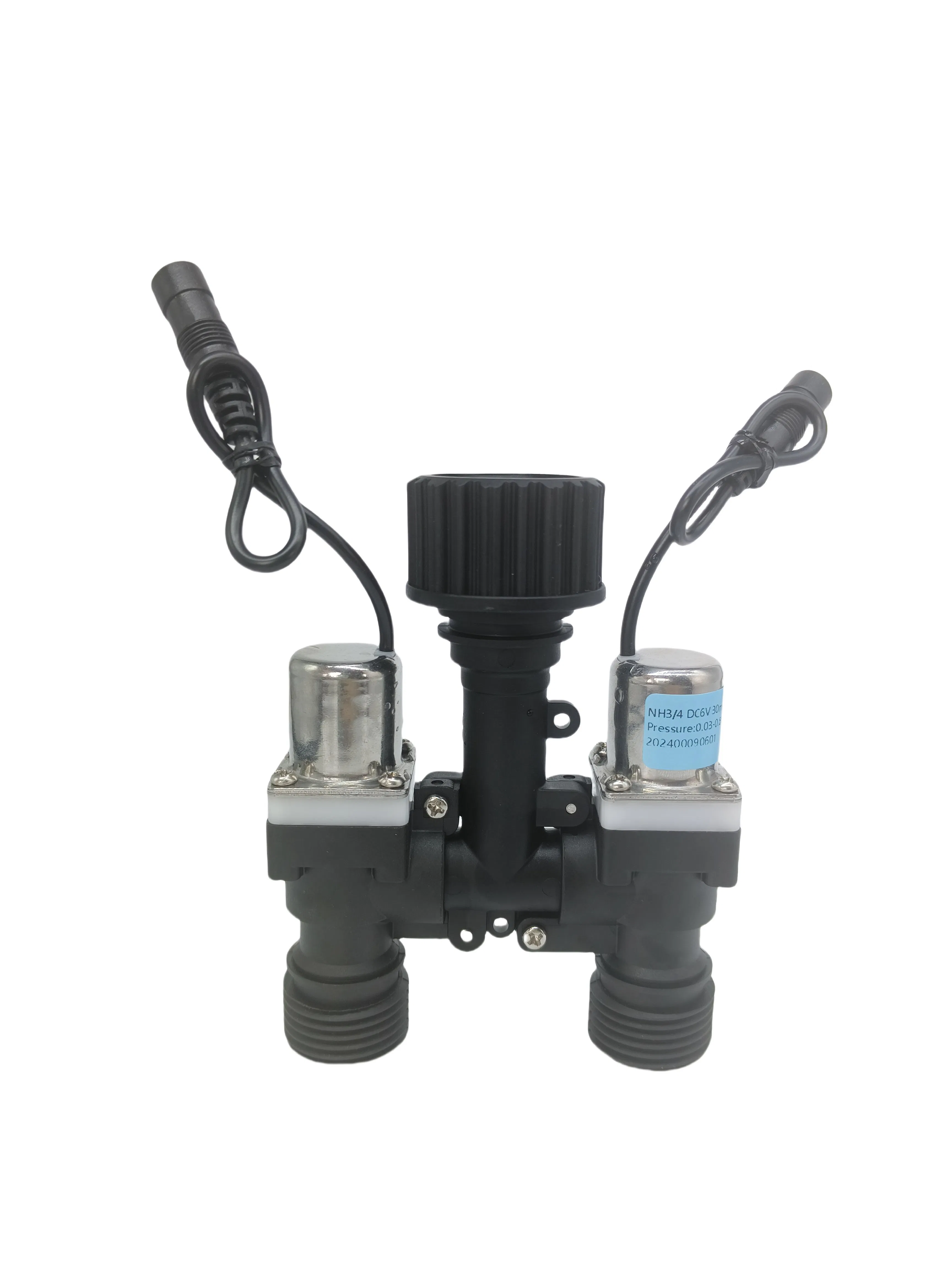 3/4 Inch DC 6V/12V Latching Solenoid Valve Double Tube Water Control Valve for Garden Irrigation System Low Pressure Timer Valve