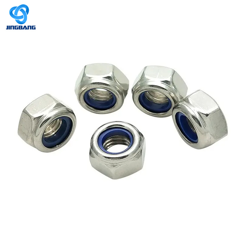 Nylock 982 M10 Flat Hex 4mm Built Titanium Project U Precision Lock Hot DIP M10*1mm Locking Wing Nuts Nylon Hexagon Nut Nut