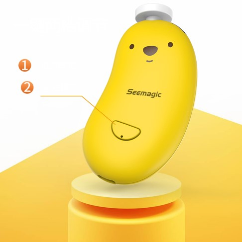 Seemagic Manufacturer Baby Electric Nail Grinder Contains Six Types of Grinding Head