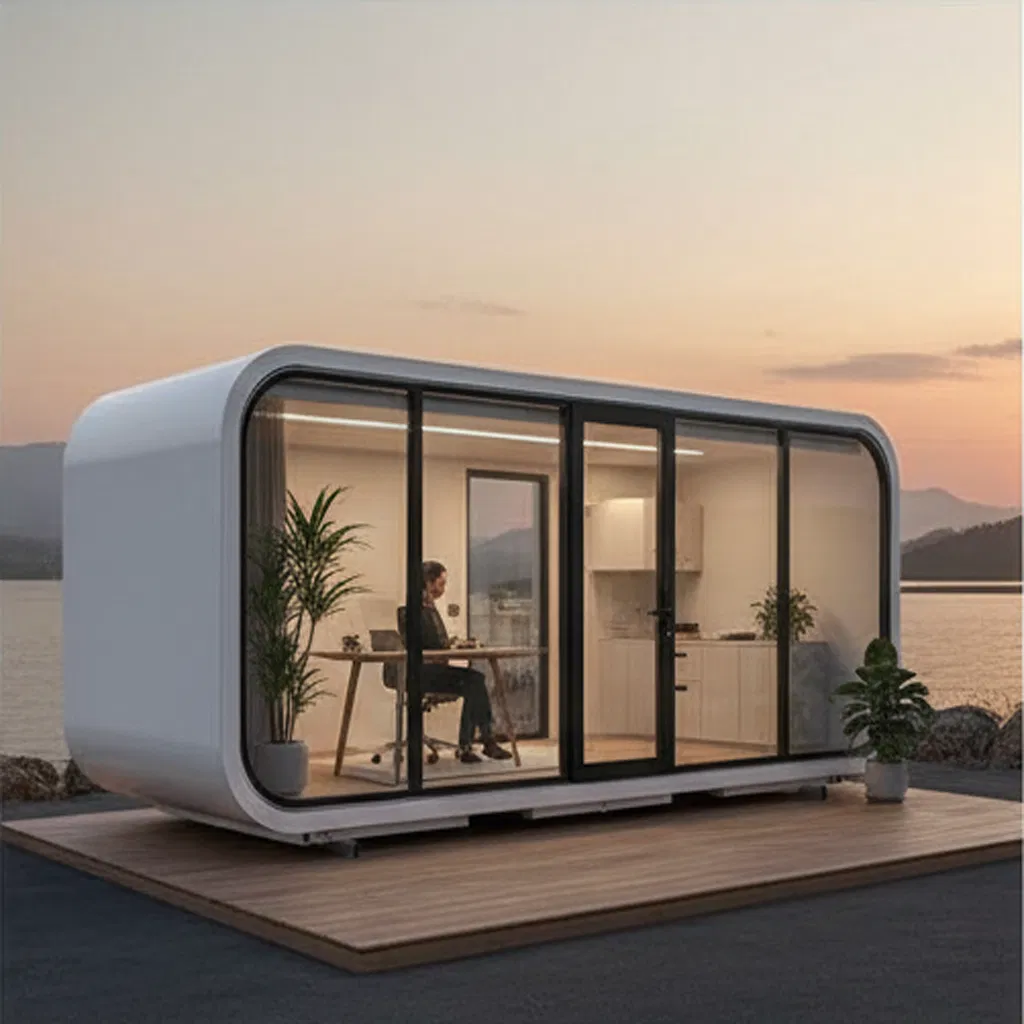 Factory Price Building Modular Mobile Home Prefab Luxury Space Capsule House Container Modern Cabin Residential Home Prefabricated Hotel Mini Portable Apple Pod