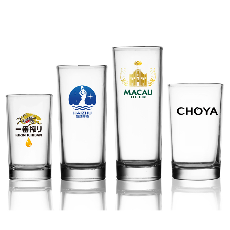 Logo Printed High Quality Glass Beer Drink Cup for Bar