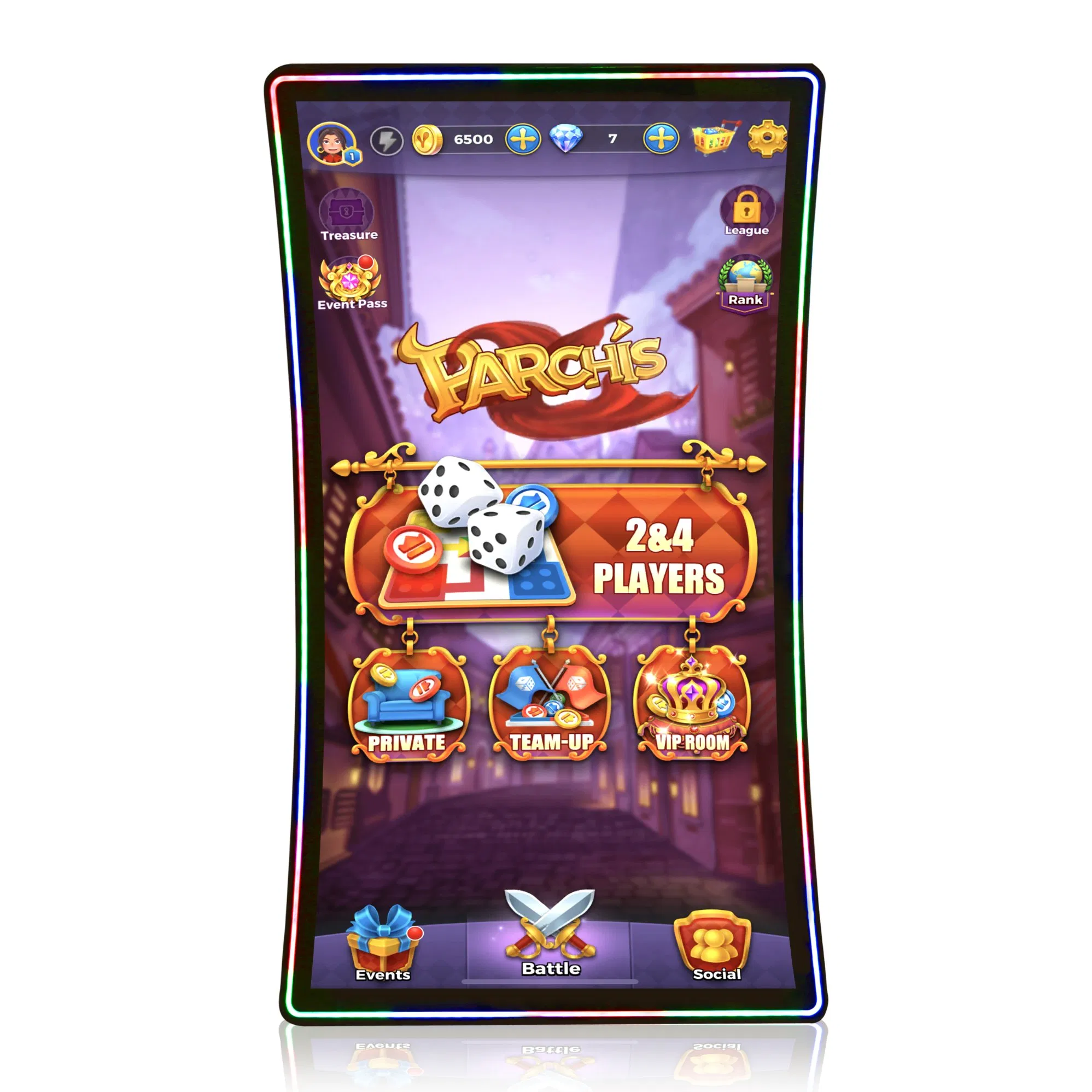 Wide-Angle Capacitive Touch Screen 43 Inch Curved LCD Monitor for Game Slot Machine