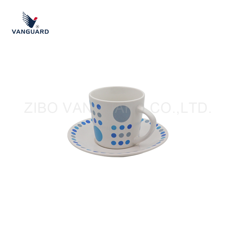 Чашка с блюдцем для эспрессо, керамическая, 125 мл