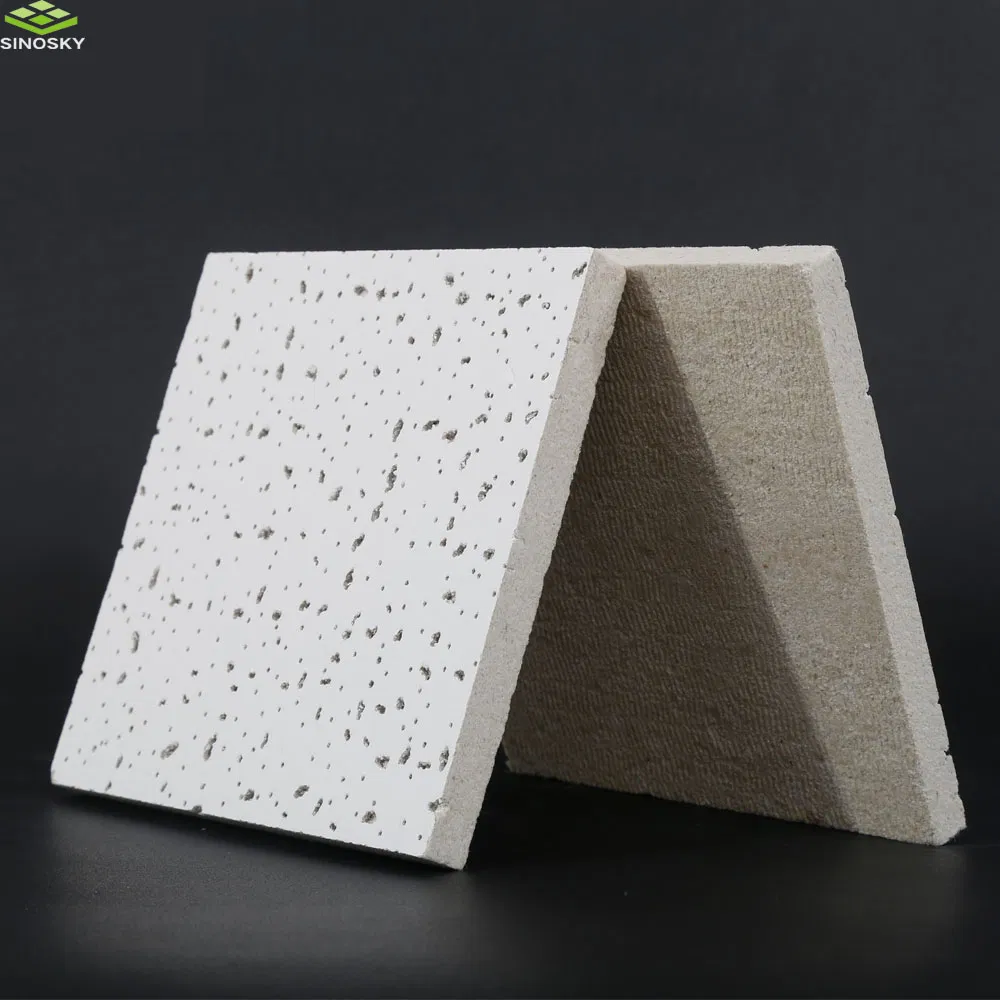 Super Quality Builing Materials Mineral Fiber Ceiling Tile Wool Board ISO9001