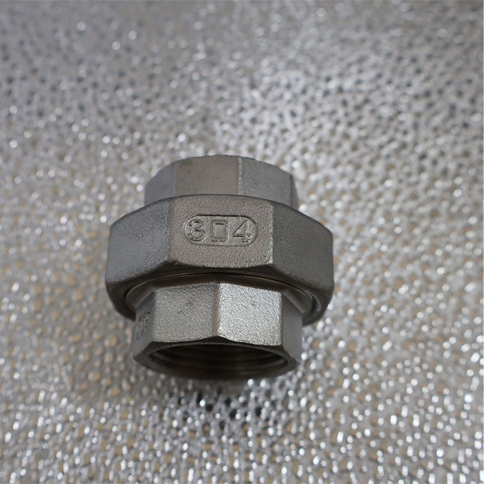 High Pressure 304 Stainless Steel Union for Industrial Pipe Fitting Applications