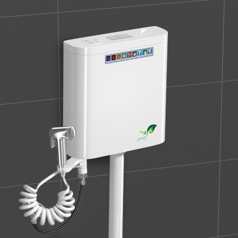 New Fashion Wall Hung Plastic Cistern Two Flush Toilet Water Tank