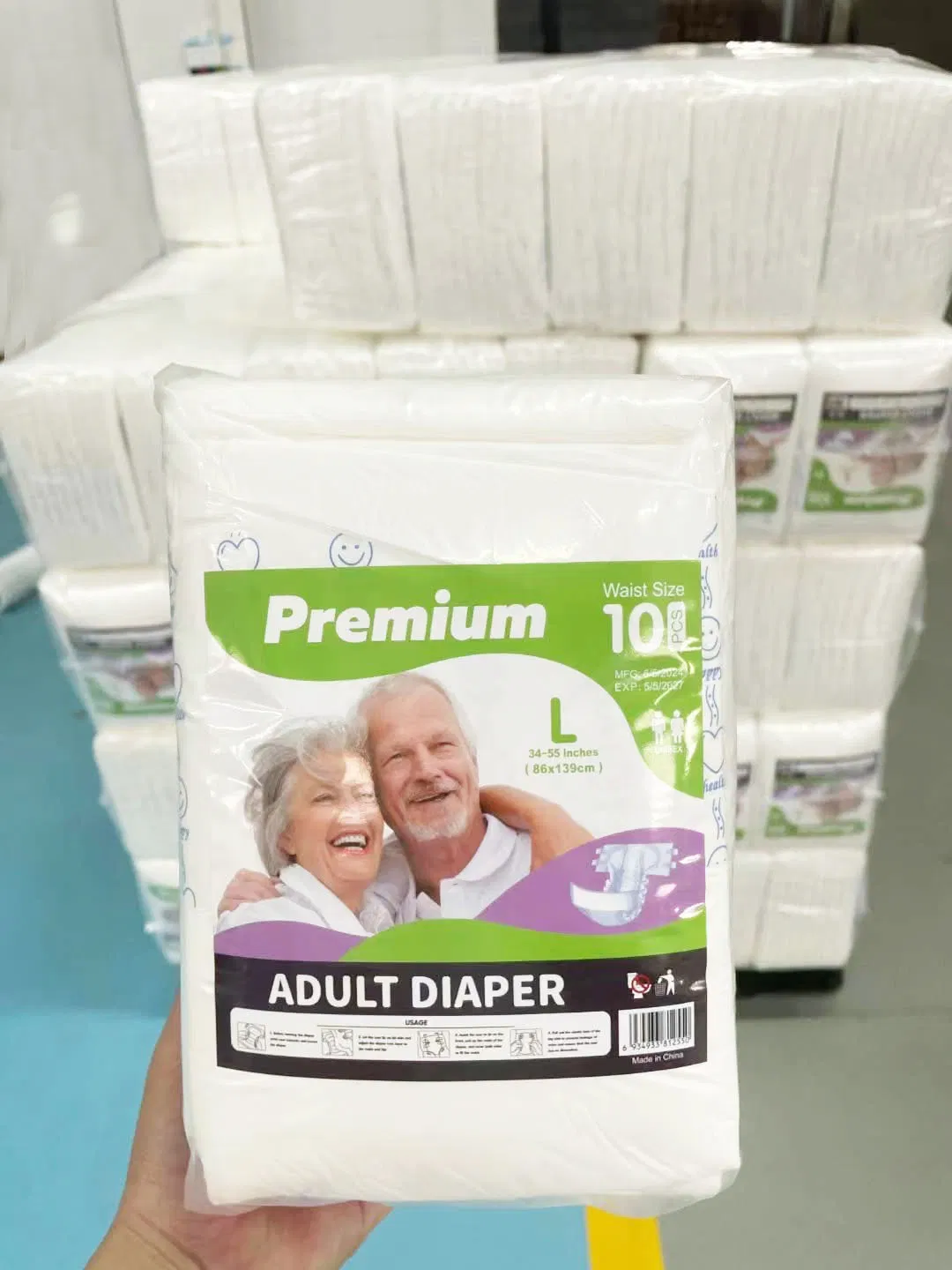 High Absorption Cottony Soft Adult Diapers Pull up Diaper Disposable