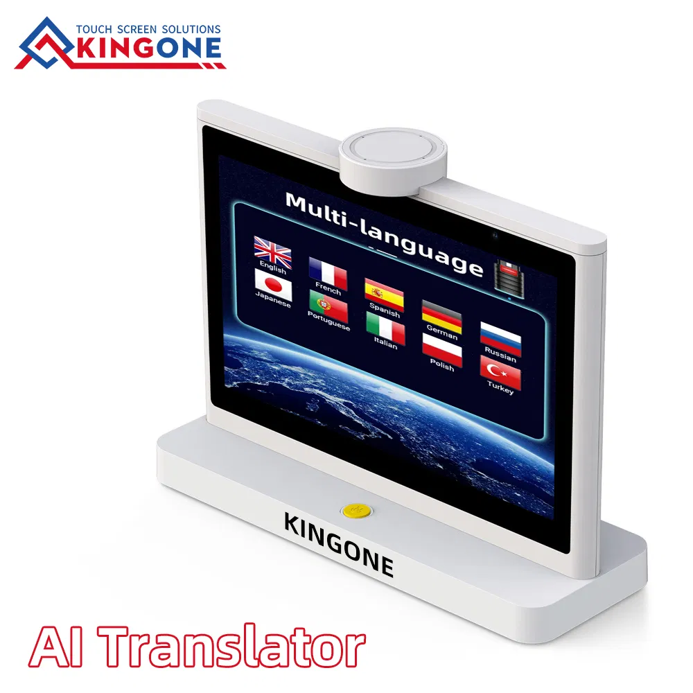 Touch Screen Ai Translator Machine Real Time Two Way Voice Translation Supports 37 Languages for Business Travel and Hospitality