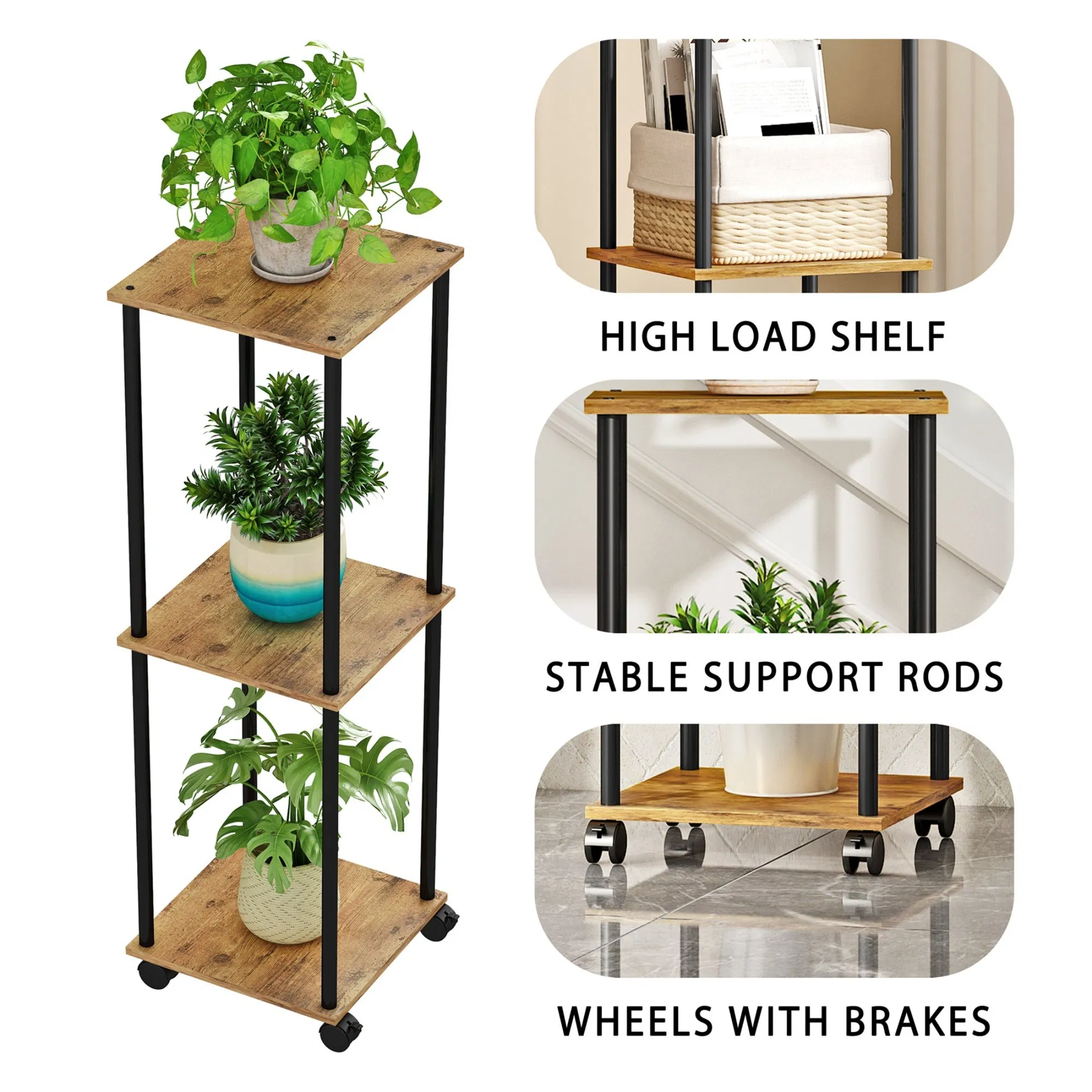 Modern Living Room Balcony Bedroom Indoor Display Plant Stand
