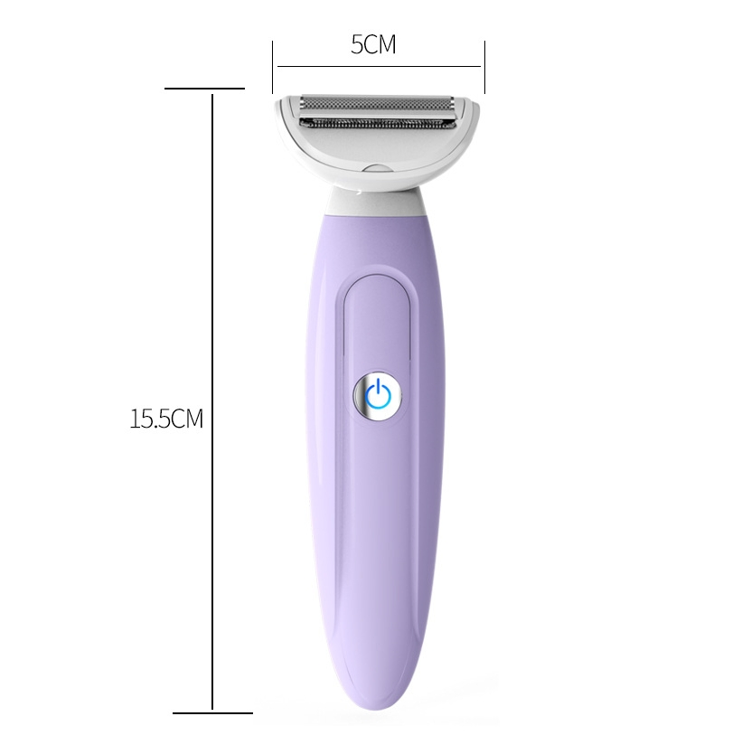 Electric Shaver, 5-in-1, Purple Multi-Function Wet and Dry Double Shaver for Women, Full Body Shaver