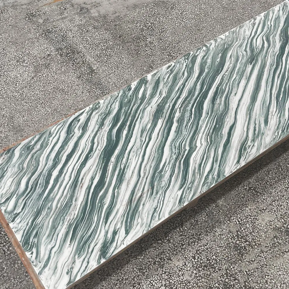 Premium Customizable Green Artificial Stone Slabs for Ceilings