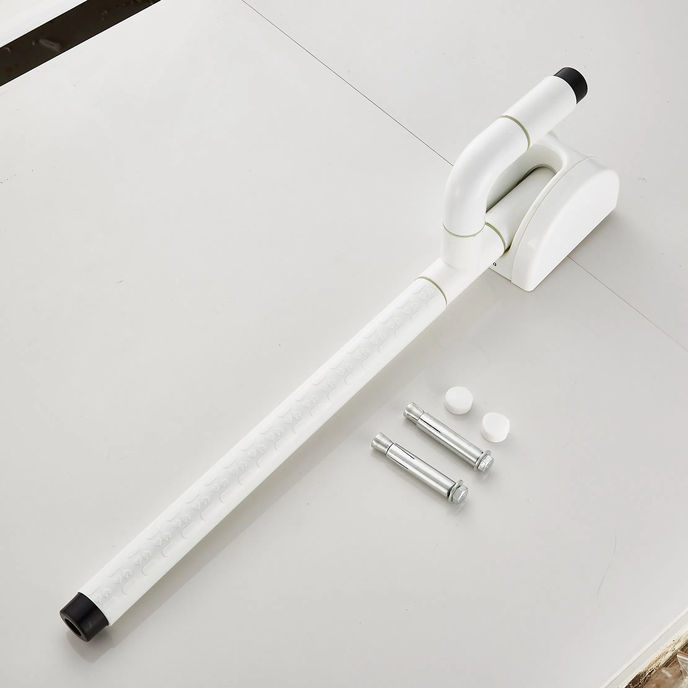 Foldable White Stainless Steel Handicap Elderly Handrail Toilet Grab Bar