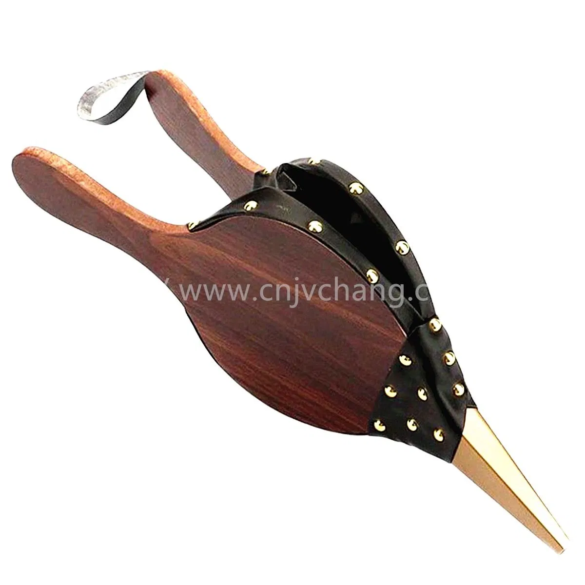 Premium 40X18cm Wooden Leather Fireplace Blowers with Strap