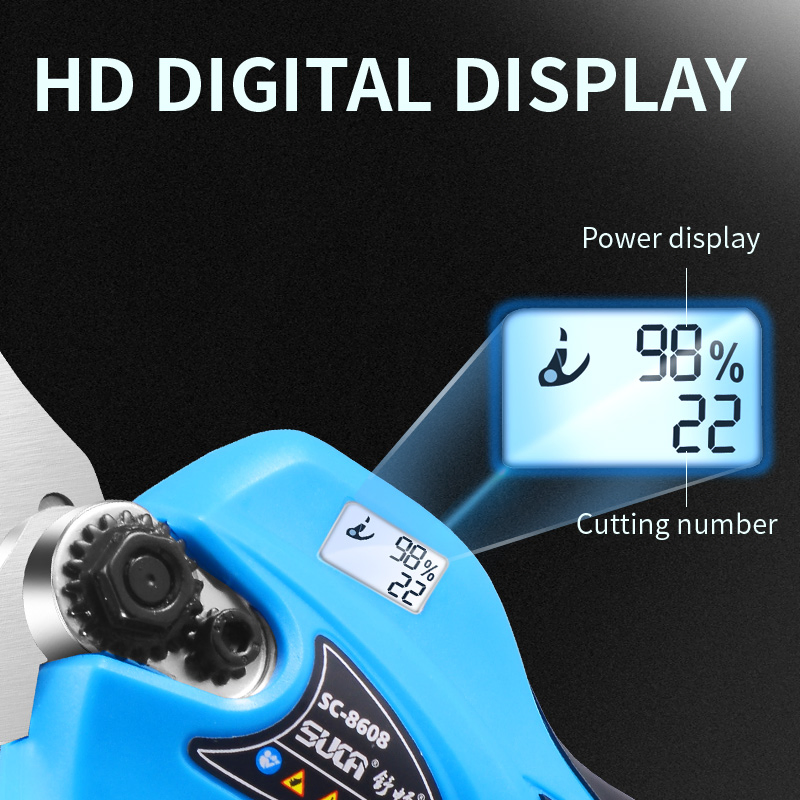 Аккумуляторный электрический секатор SUCA с LCD