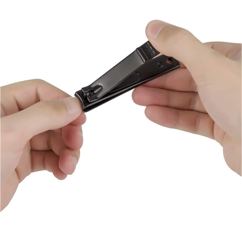 Professional Black Carbon Steel Nail Clipper Durable and Sharp for Home & Personal Use with Laser Logo Nail Cutter Manufacturer