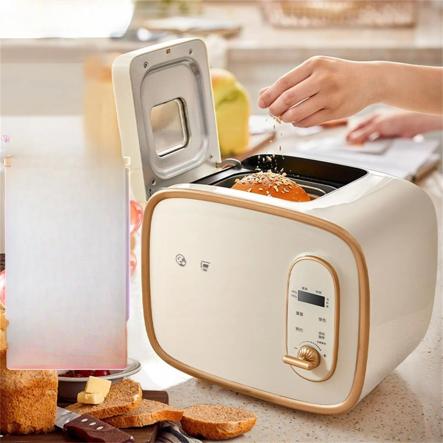Automatic Kneading Dough Home Toaster Can Reserved Smart Bread Maker Machine
