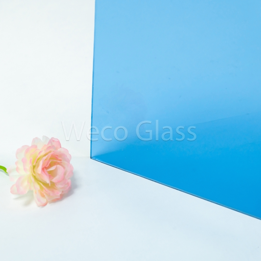 Glare Reduction 5.3mm 5.5mm Nominal Thickness Colored Tinted Patterned Glass for Furniture
