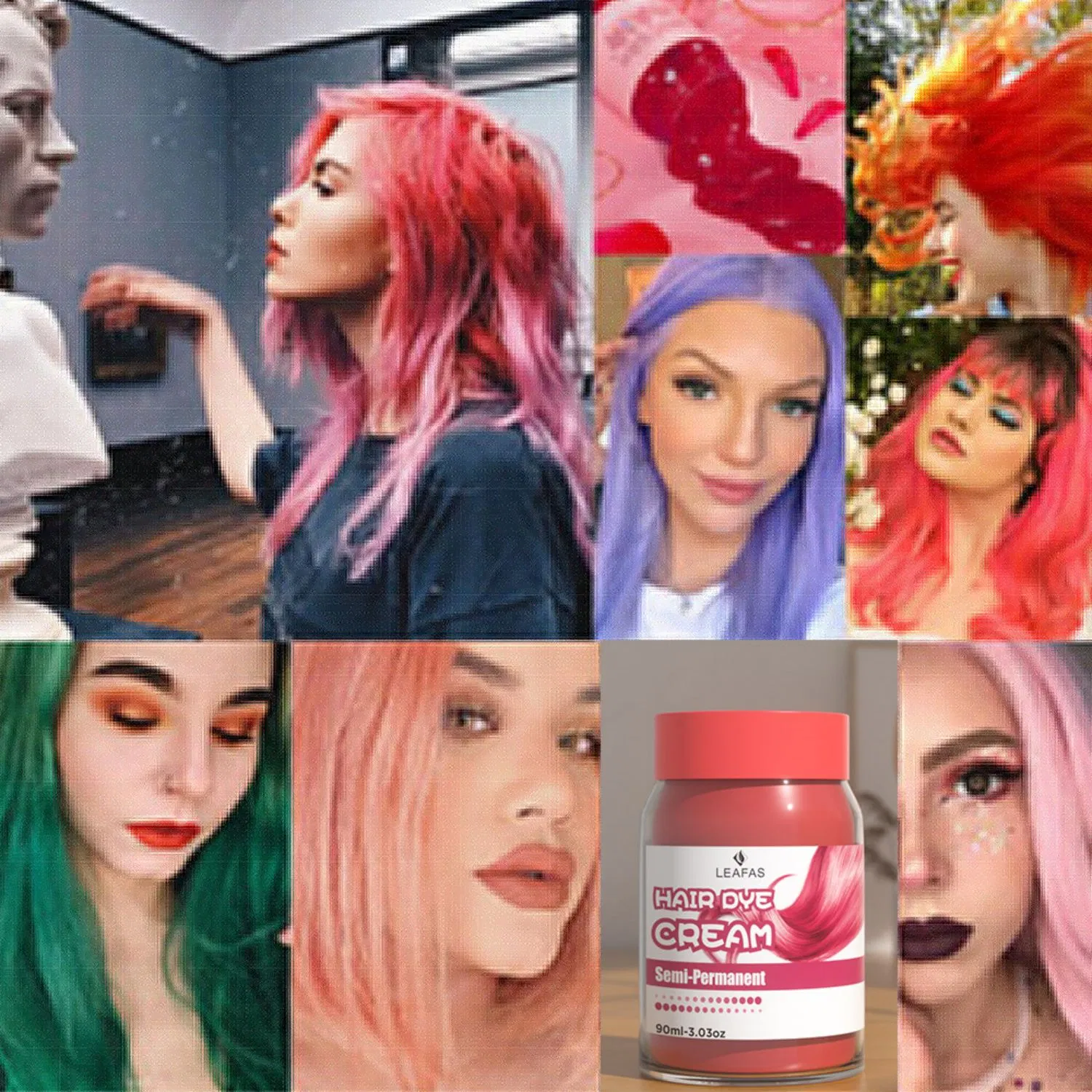 2022 Hot Selling Customizable Salon Hair Care Hair Color Cream