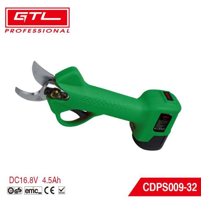 Portable Garden Scissors Cordless Battery Powered Electric Pruning Shears with 32mm Cutting Capacity