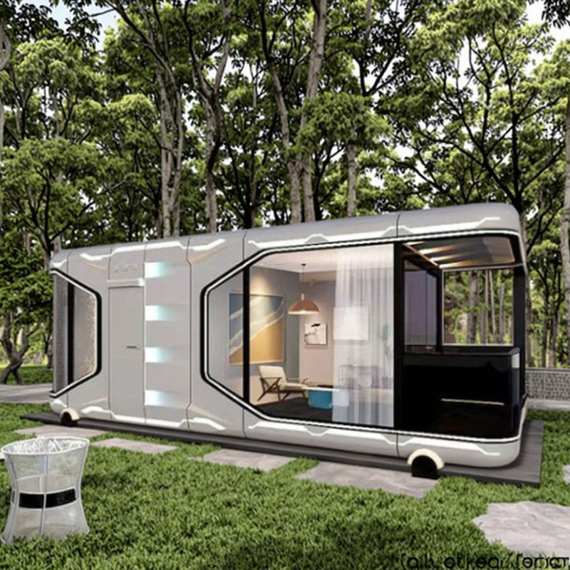 Portable Prefab Greenhouse Cabin Efficient Small Space Living Solution for Home Office Shop Office House Made Sandwich Panel