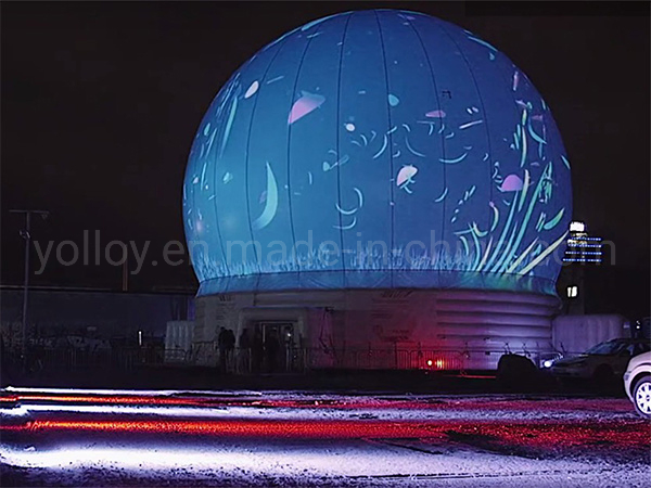DIY Inflatable Planetarium Dome Projection Tent Inside
