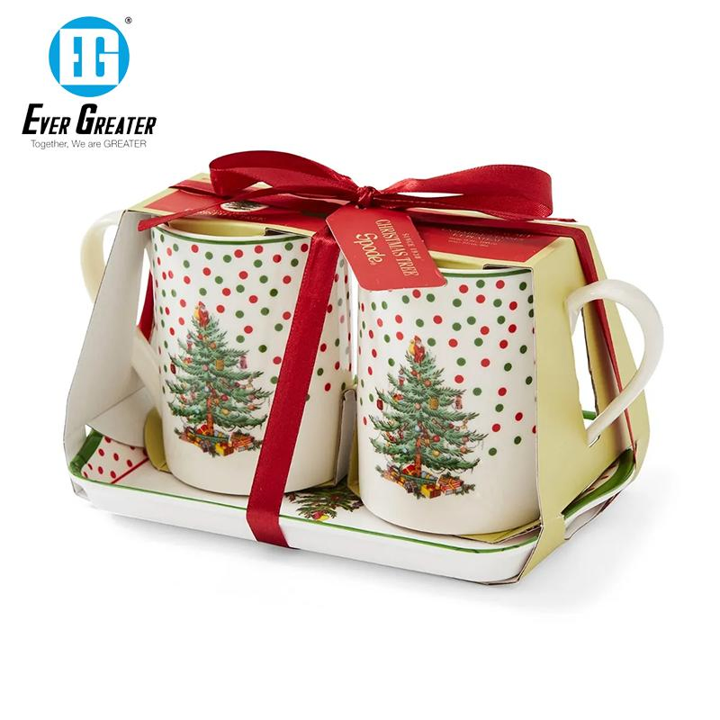 Персонализированная керамическая кружка с новогодним дизайном