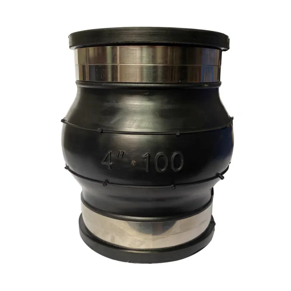 Rubber Coupling Pipeline Bellows Compensator Clamp EPDM Flexible Rubber Joint