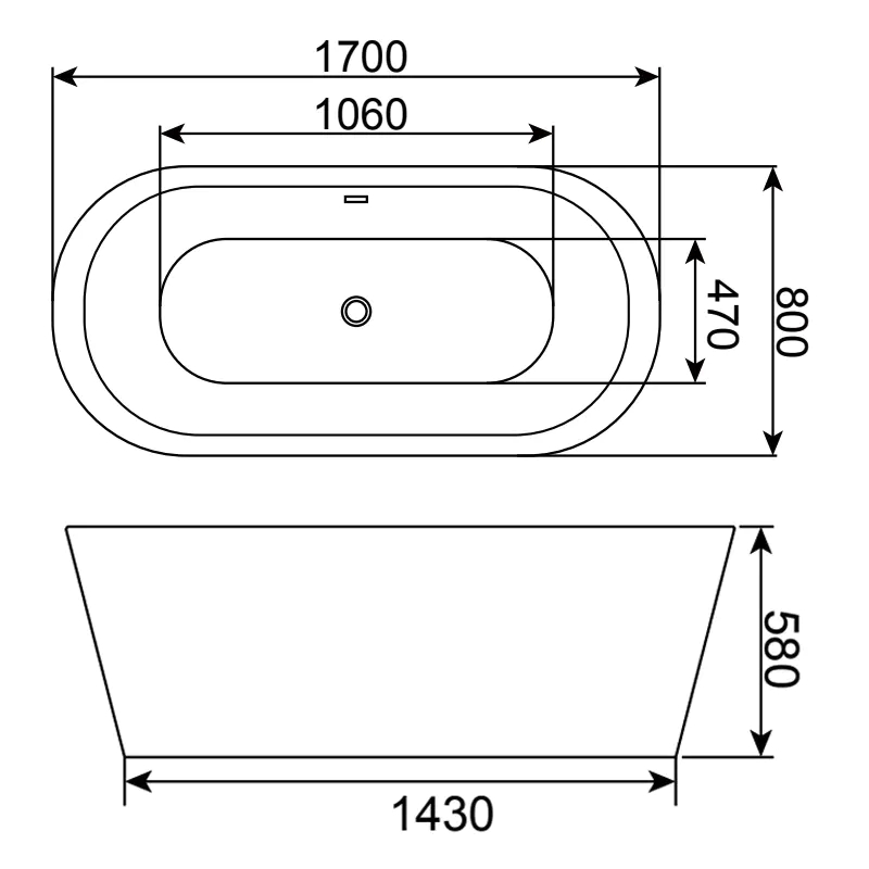Акриловая ванна секторная с гидромассажем