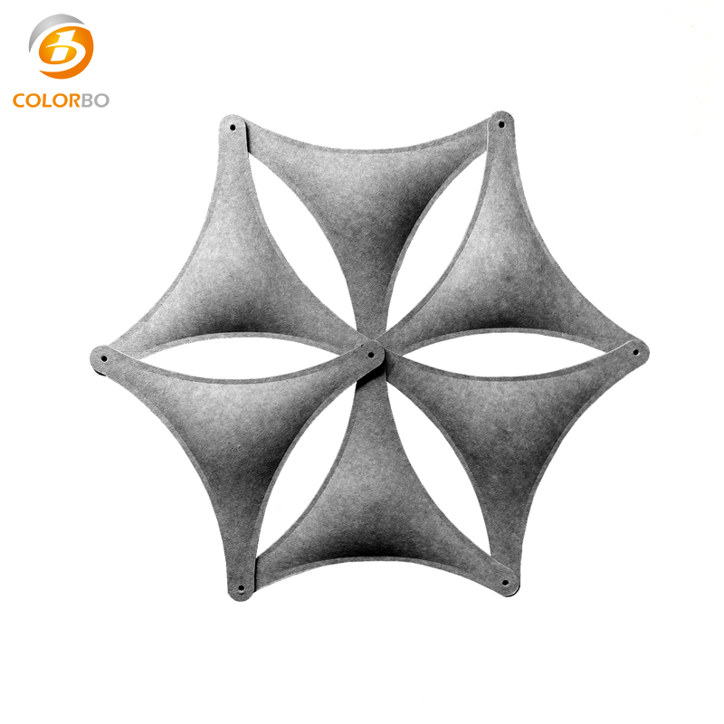 Design of triangle Beautiful Interior Decoration PET Screen