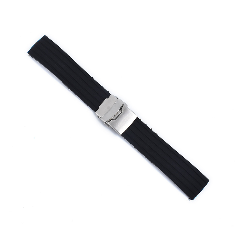 18/20/22mm Universal Round Tail Silicone Strap Band Rubber Wristband for Watch