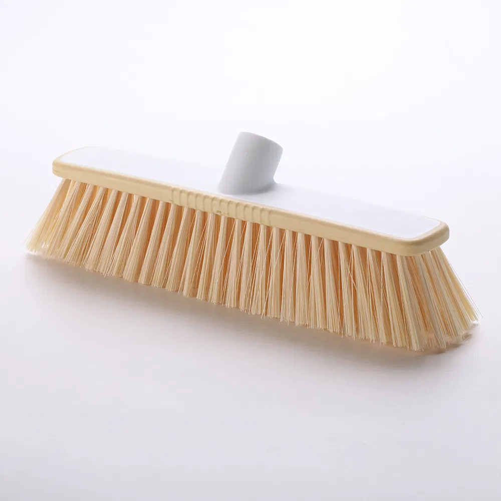 Household Plastic Bristle Broom for Floor Cleaning Hot Selling of Hand Tool for House Cleaning Plastic Bristle