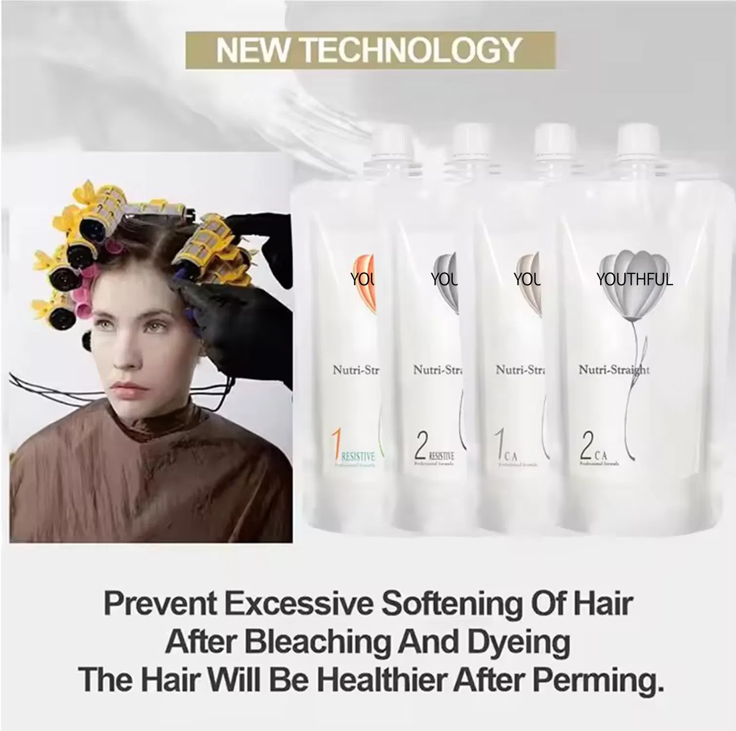 Professional Organic Long Lasting Hair Permanent Rebonding Perm Straightening Cream