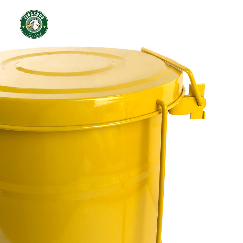 Контейнер для масляных отходов 23 л, стальной, красный