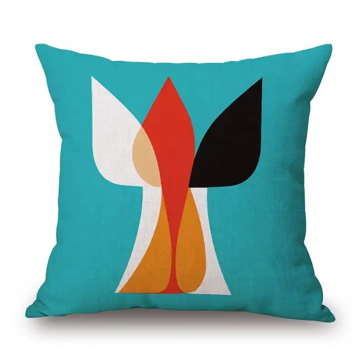 Hot Sales Digital Printed Nordic Style Pattern Choices Sofa Pillow Cushion Waist Cushion Cover with Unique