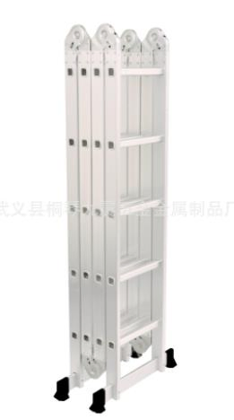 Frame Structure Retractable Multi Purpose Double Side Aluminum Alloy Folding Step Ladder