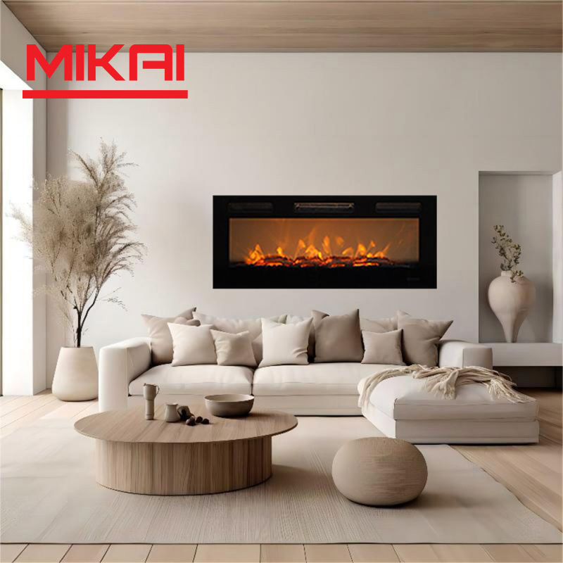 Modern 1500W Infrared Heating Electric Bedroom Indoor Home Space Desktop Fire Place Stove Heater Electric Fireplace for Living Room