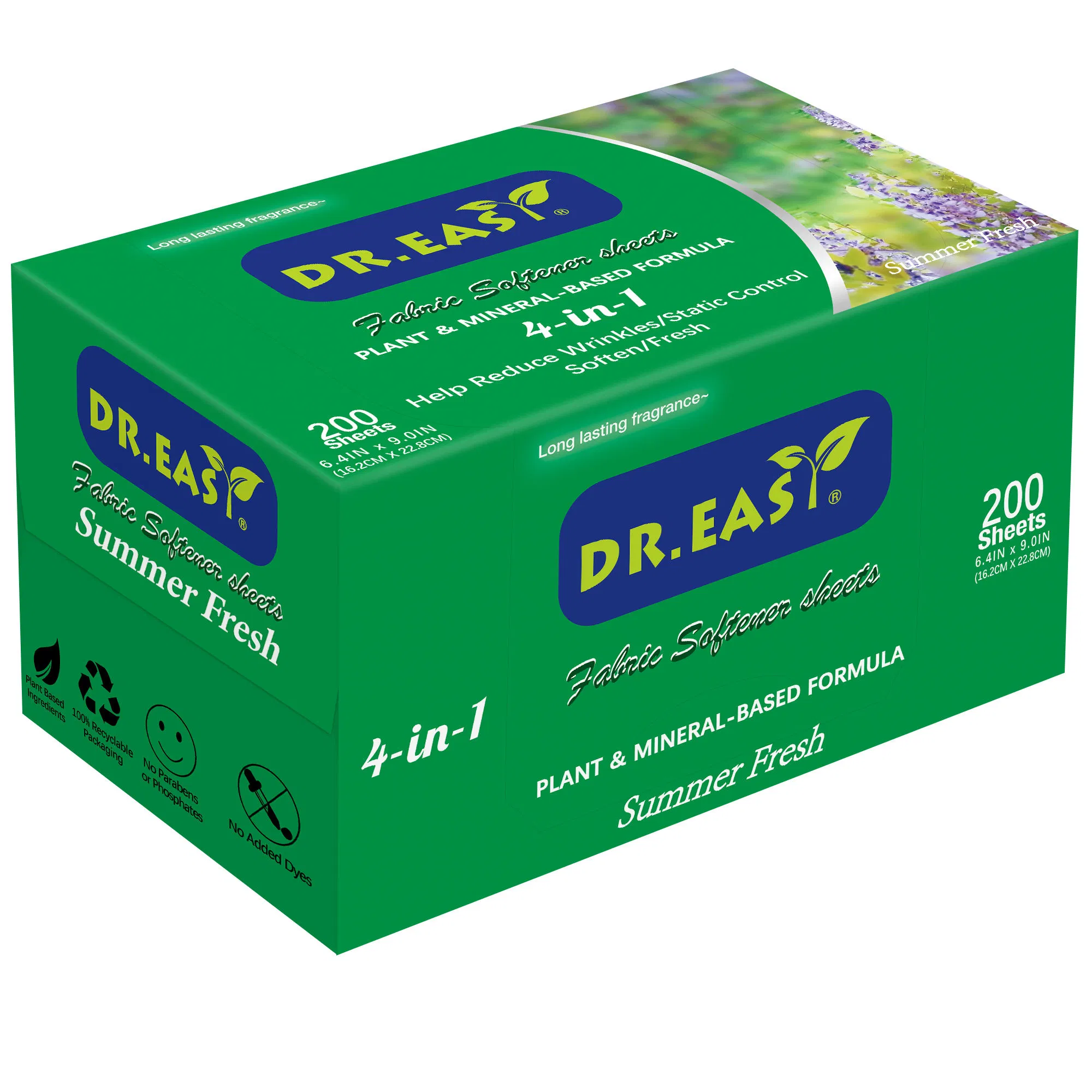 Biodegradable Fabric Softener Dryer Sheets