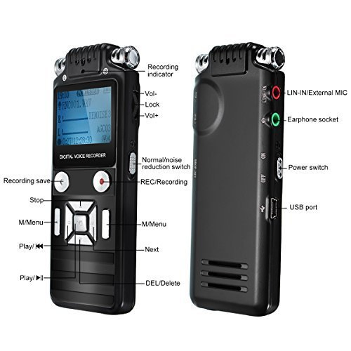 Диктофон K7 8GB с шумоподавлением