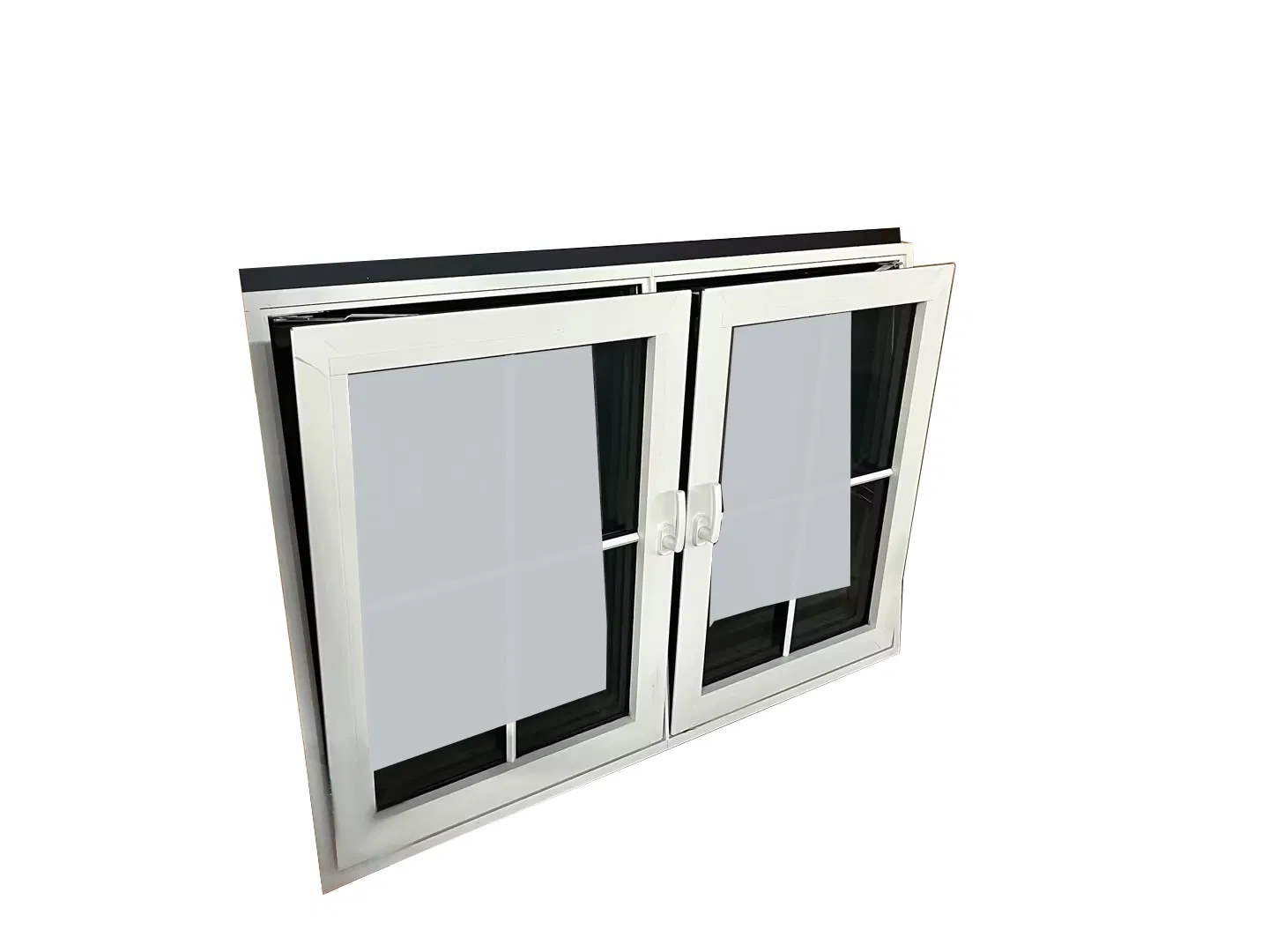 Penjoy Customized Double Glazed Simple Design Aluminum Windows with Integrated Flange