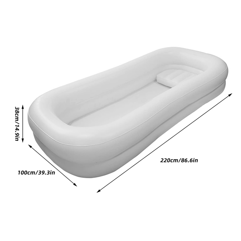 Inflatable Bathtub Air Pillow Bedside Shower Kit PVC Medical Inflatable Bathtub Shower