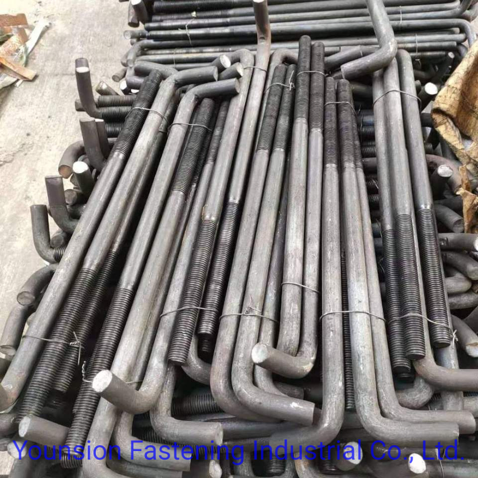 L Jtype Anchor Bolt / 7 9 Foundation Bolt with Nuts
