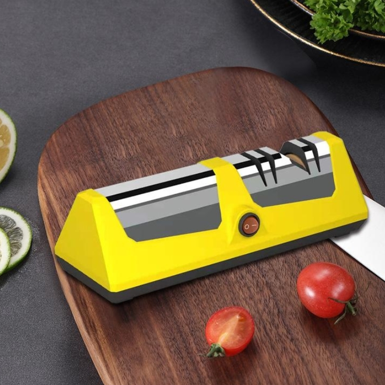 Hot Sale Charging Automatic Kitchen Knife Scissors Sharpening Stone Electric Knife Sharpener