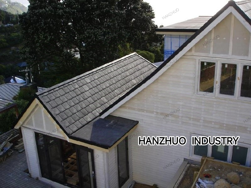 Synthetic Resin Slate Roof Tiles with Ridge Terminals Premium Building Materials for High-End Residential Roofs