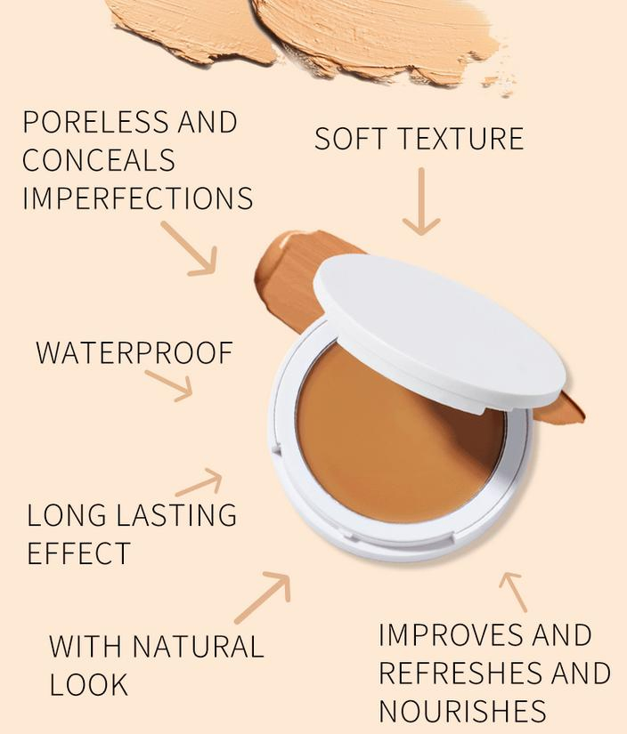 Professional Makeup Cream Concealer OEM/ODM Logo Natural Good Coverage Foundation Long Lasting